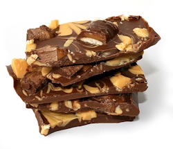 Caramel Marble Chocolate Bark