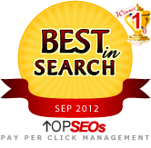 #1 Pay Per Click Management Company September 2012